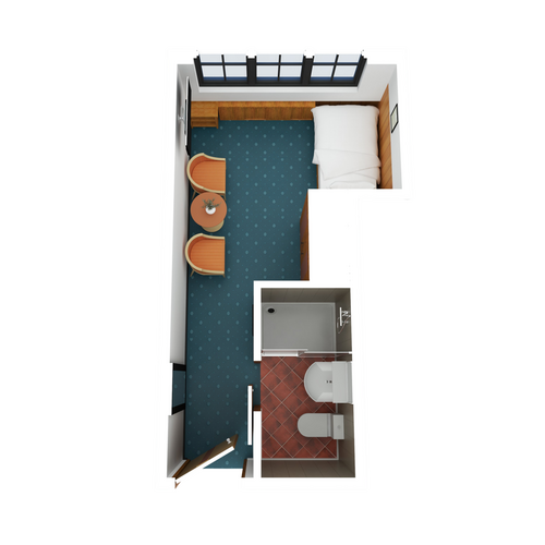 Apartement Matschöl Serfaus Einzelzimmer Rudis Zimmer Skizze