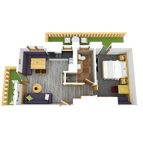Apartement Matschöl Serfaus Hög Skizze